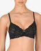 Natori Black/Cameo Rose Lace Underwire Demi Bra Women's Size 36C